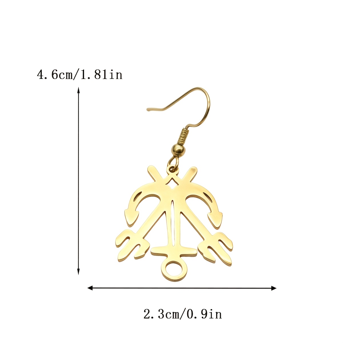 Women's Stainless Steel Anchor Dangle Earrings, Nautical Theme Jewelry
