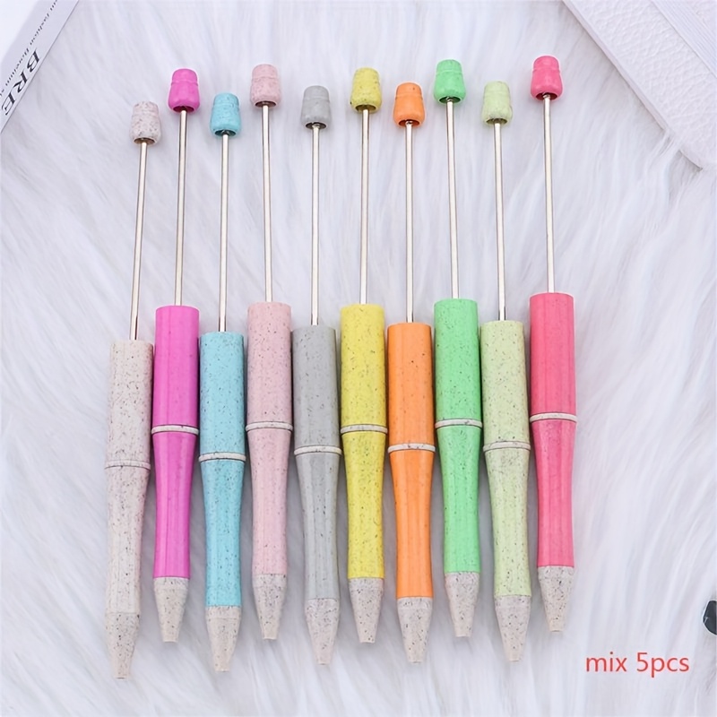 zx mixed pack wheat straw beaded pens beadable - Temu Mauritius