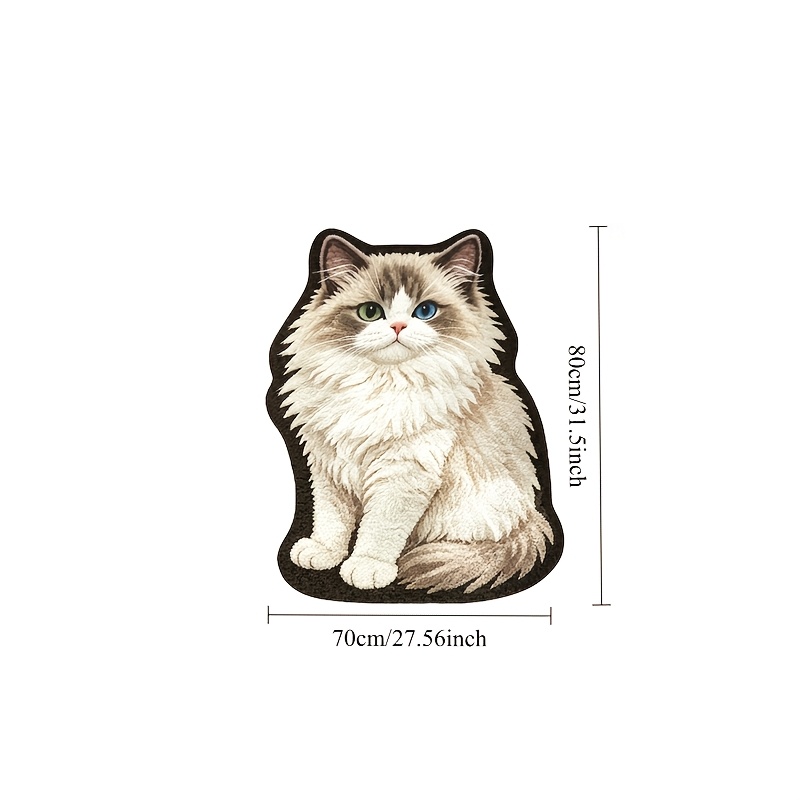 TEMU Velvet   900g   9mm 2d Flat Thin Velvet With 3d Effect, Not Long Pile, Korean-style Sweet, Cute, And Elegant Standing Ragdoll Cat Living Room