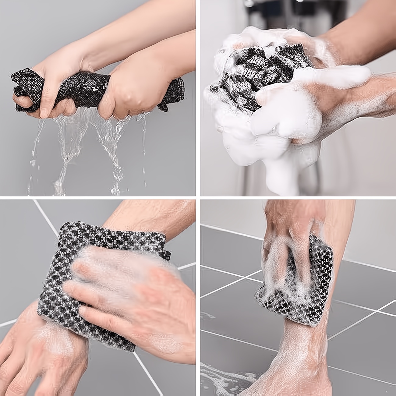 Long Nylon Bath Scrubber for Deep Cleansing