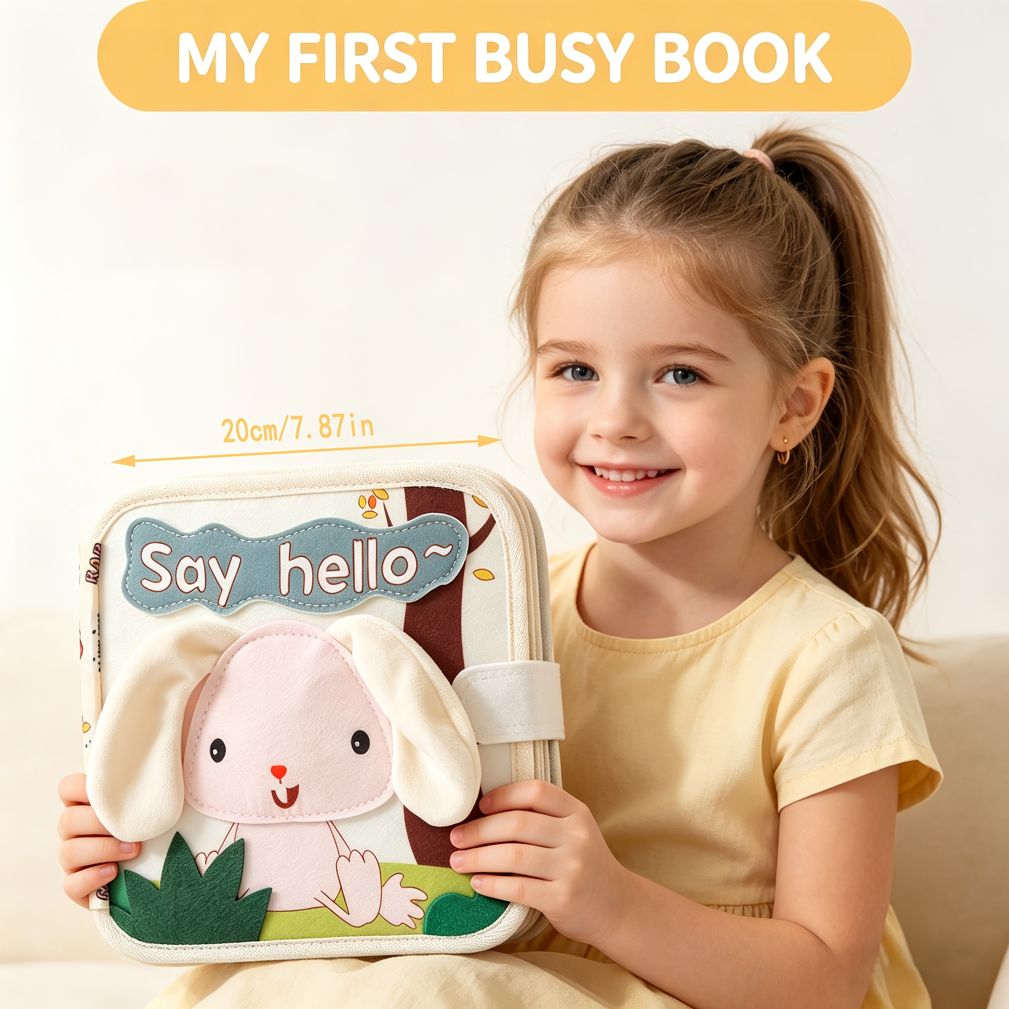 Durable Felt Quiet Book for Babies Featuring Animal Patterns