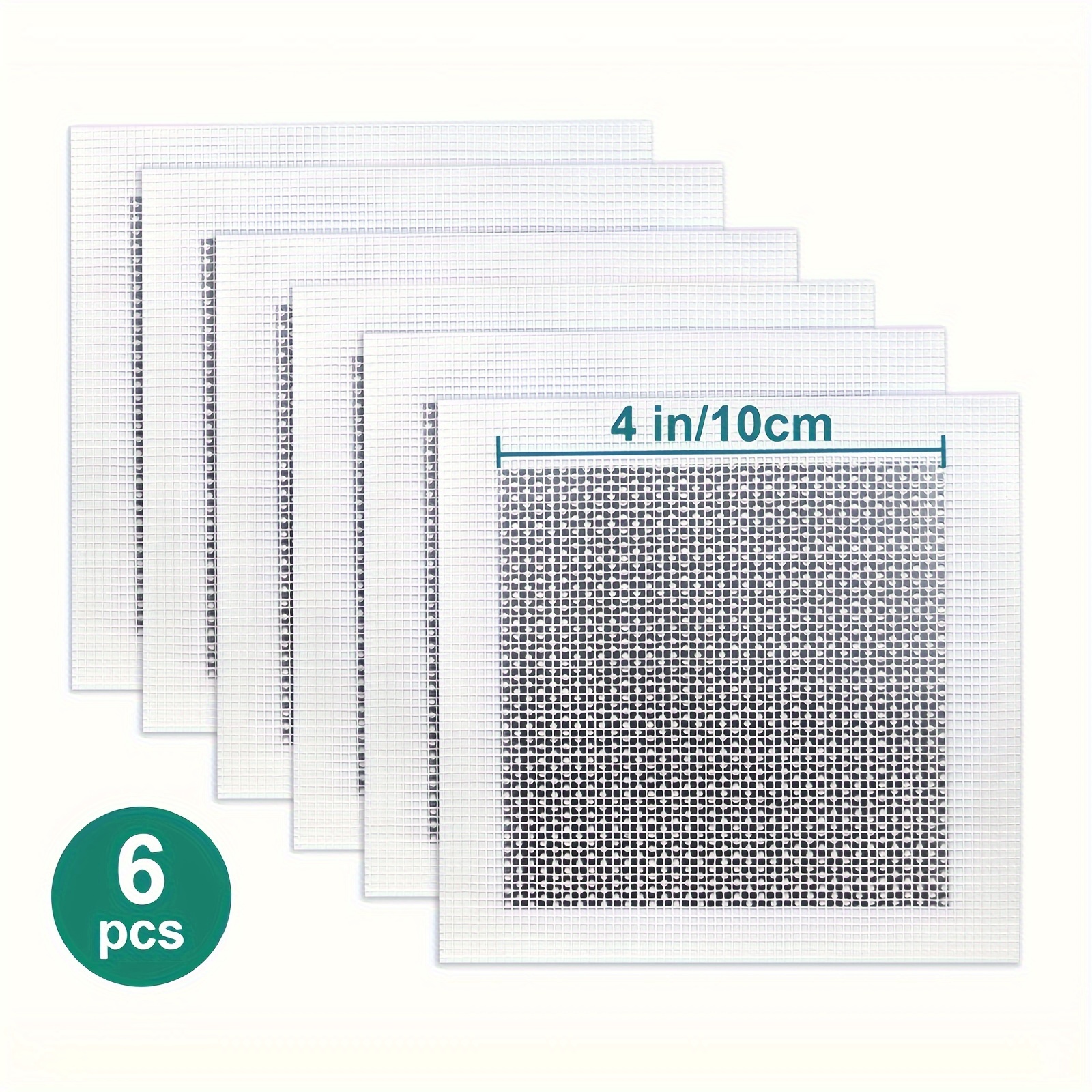 Image of Set Of 6 Wall Repair Patches, Tool For Repairing Plasterboard, Self-adhesive Fiber Mesh Patches For Filling Holes In Walls And Ceilings, Includes Scraper And Sandpaper, 4 Inches