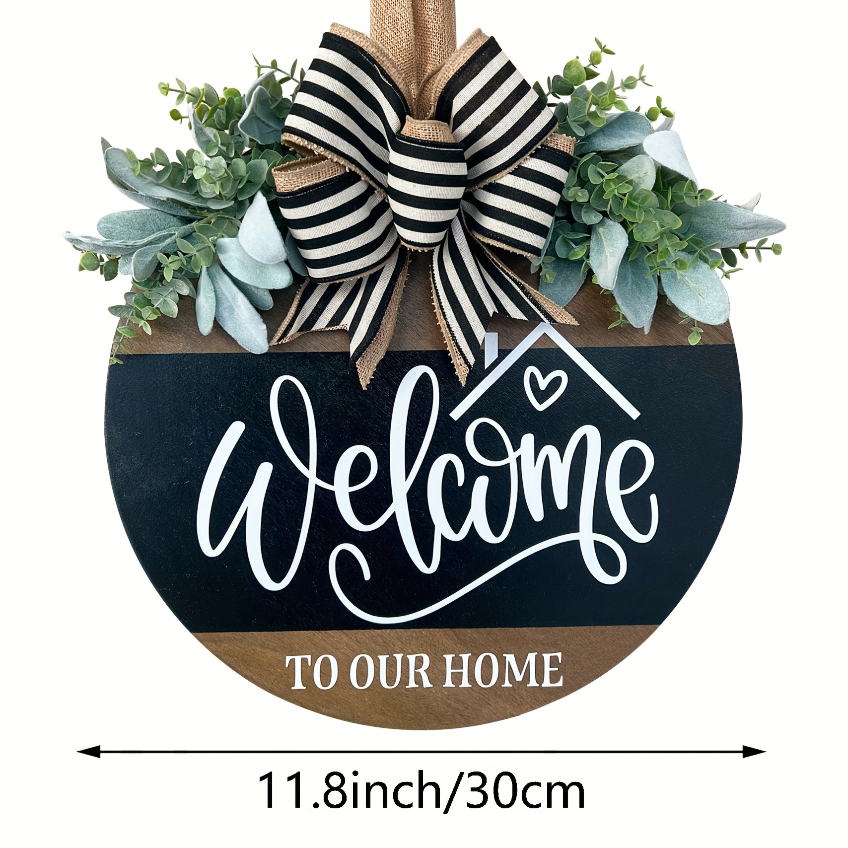 TEMU Front Door Decor, Welcome Door Hanger, Welcome Door Sign, Welcome Door Wreath, Front Door Decor Decoration, Welcome Door Decor, Welcome To Door