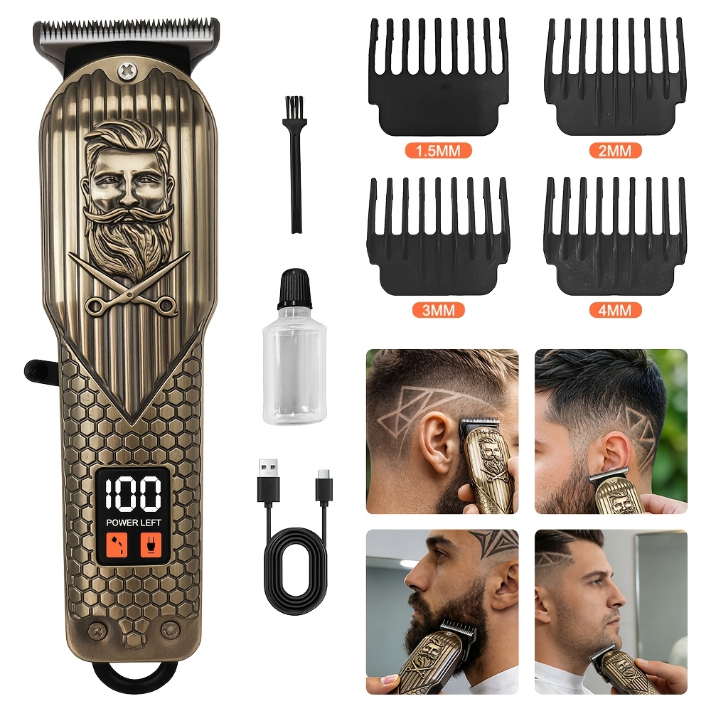 Men's Hair Clippers, Cordless Hair Trimmers, Professional Grooming Kits, Precision Trimmers, Sharp And , Sets, Gift Packages, Suitable For