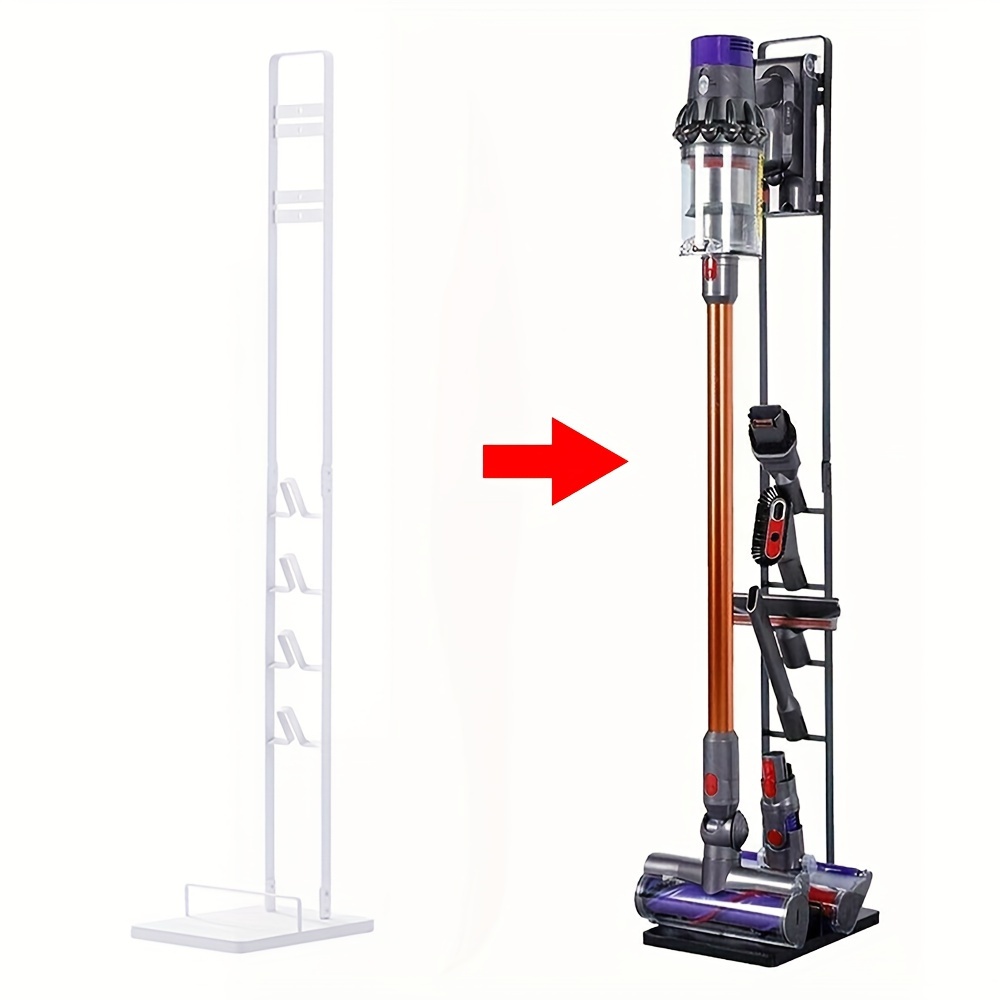 Image of 1pc Metal Vacuum Stand - Compatible For Models V6 To V15& Dc30-dc74 | Freestanding Storage Organizer For Home, Garage, Office