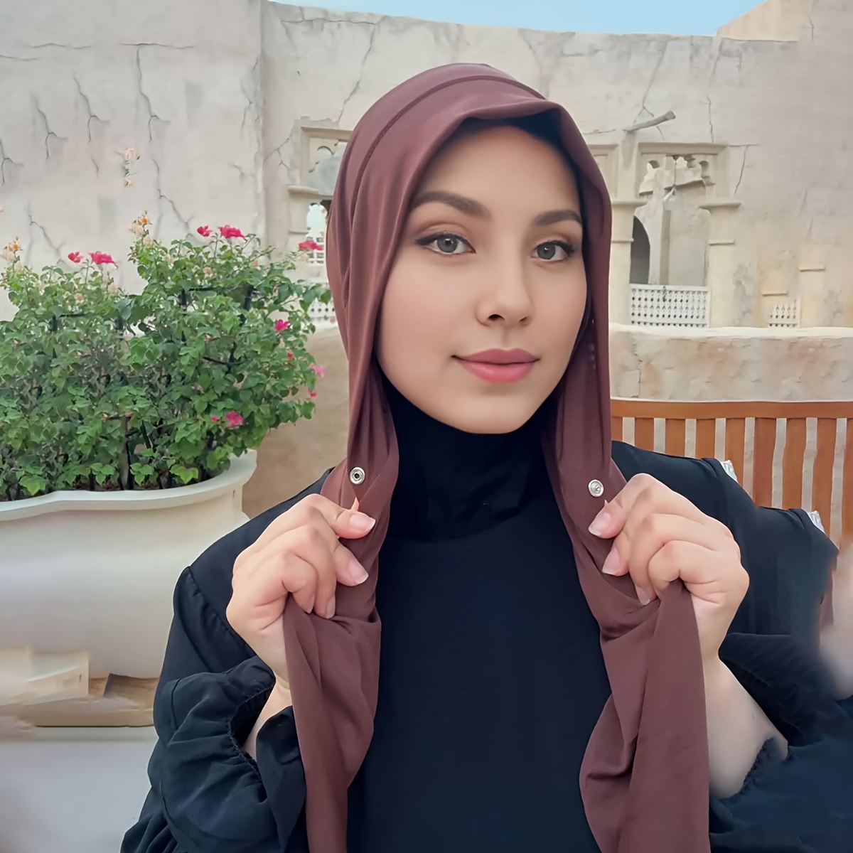 instant hijab with snap   hijab hijab scarf for women muslim fashion   solid color high elastic hijab with snap   hijab turban bonnet muslim women veil muslim women headscarves