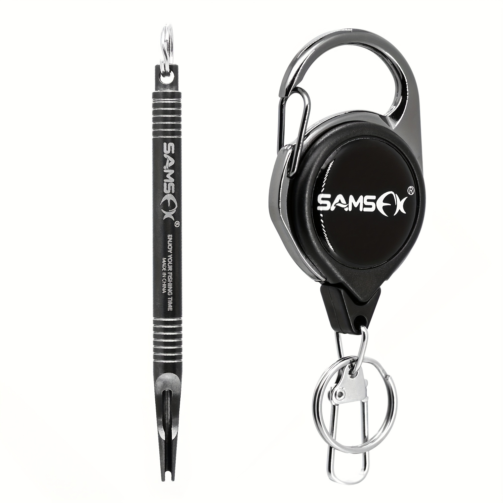 TEMU Stainless Steel Fishing Tying Hook Tool Set, A Retractable Feature