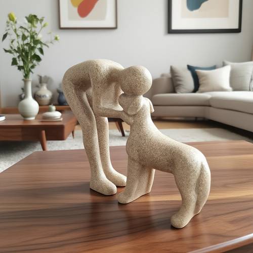 1 creative dog sculpture home decor adorable for man and dog statue decoration suitable for office living room bedroom lovers
