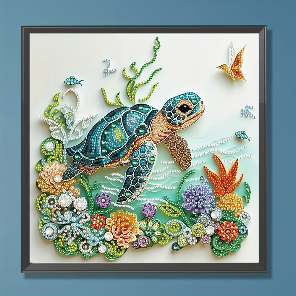 diy   painting 5d colorful turtle release your   light   finished more shiny
