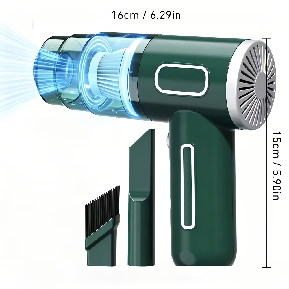 TEMU Small Handheld Vacuum Cleaner For Car And Home Use, 5000 Strong Suction, Lightweight And Portable, For Cleaning Work In Including Cars, ,