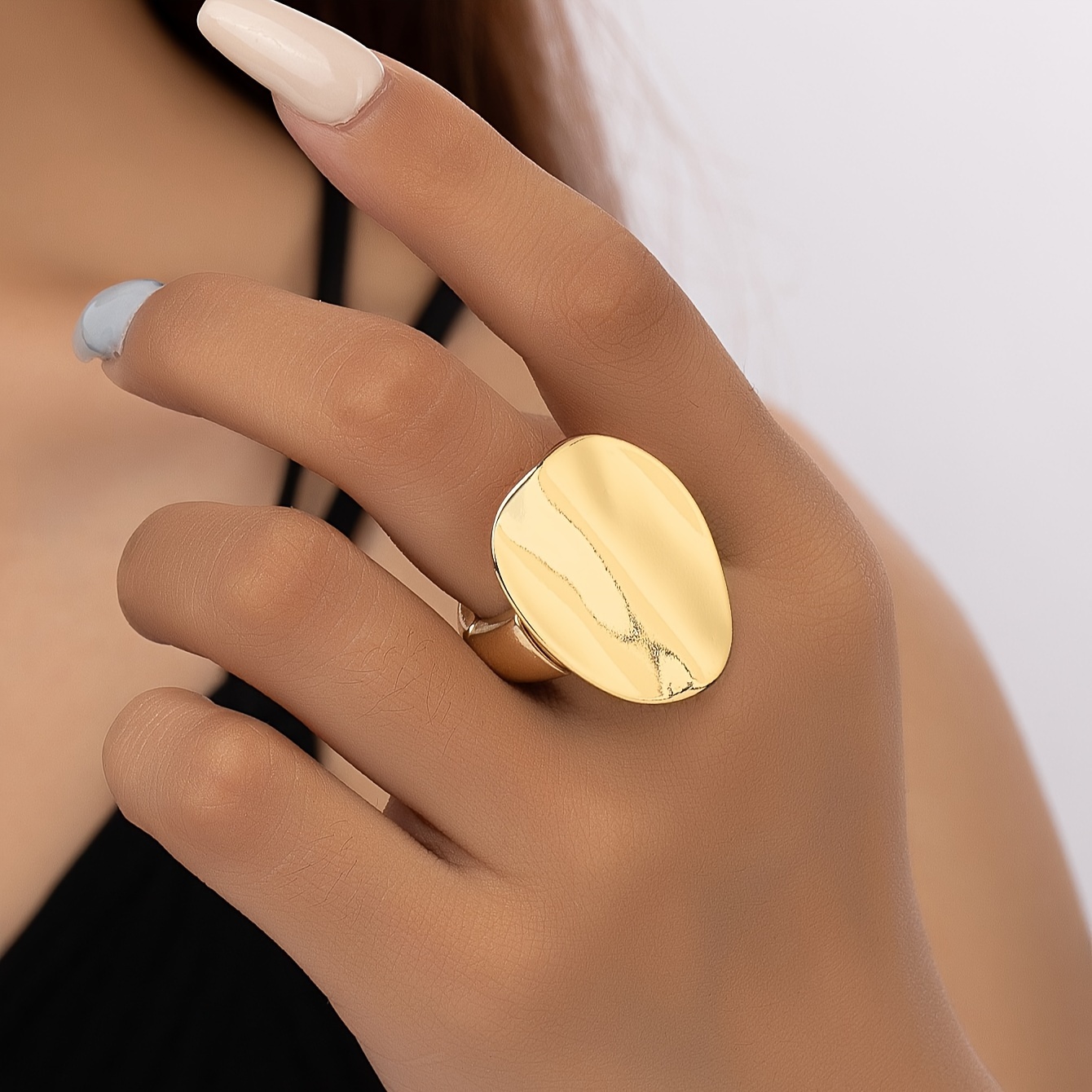 

Elegant Vintage-inspired Alloy Ring For Women - Perfect For Daily Wear & Parties, Zinc Alloy