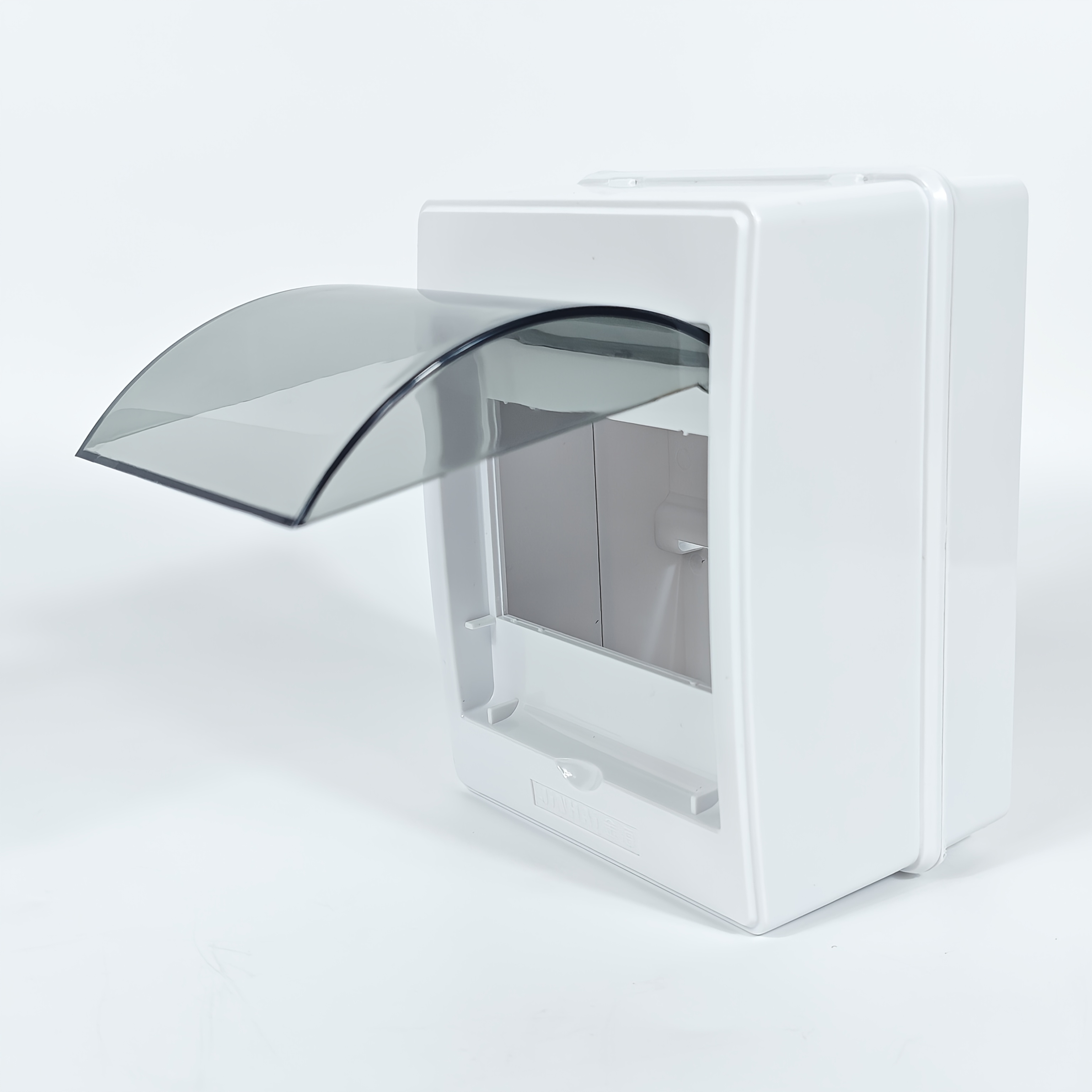 TEMU Modern Indoor Surface-mounted Wall-mounted Abs Flame-retardant Distribution Box, Multi-functional 1-2/2-4 Way Circuit Breaker Distribution Box