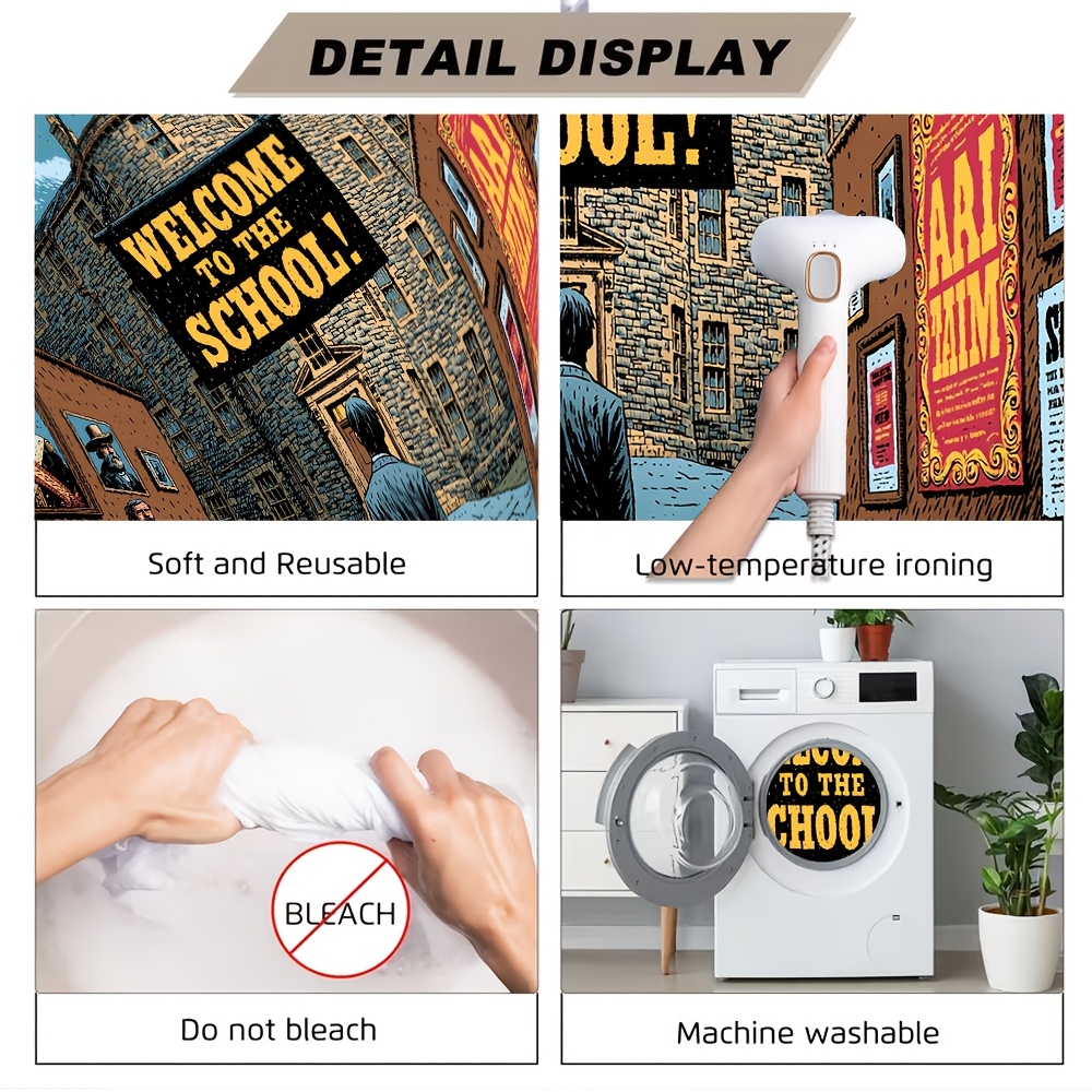 Vintage School Campus Welcome Photography Backdrop for Events