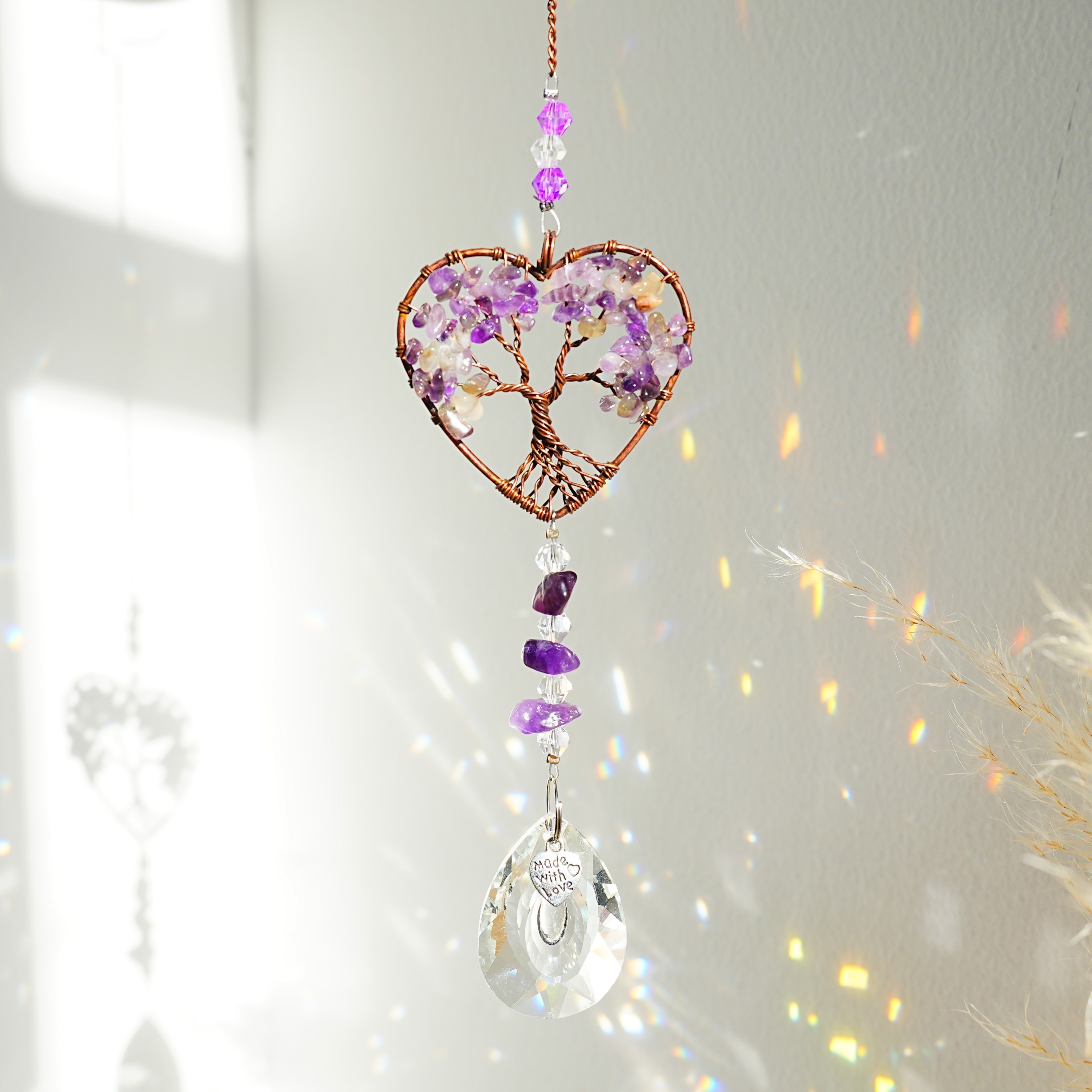 Sonnenfänger Kristall 2er Set - Regenbogen Effekt Für Fenster & Garten