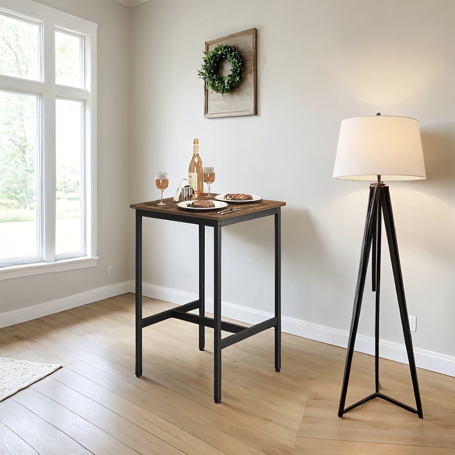 Bar Table, Kitchen Table, Standing Table, 60 X 60 X 92cm