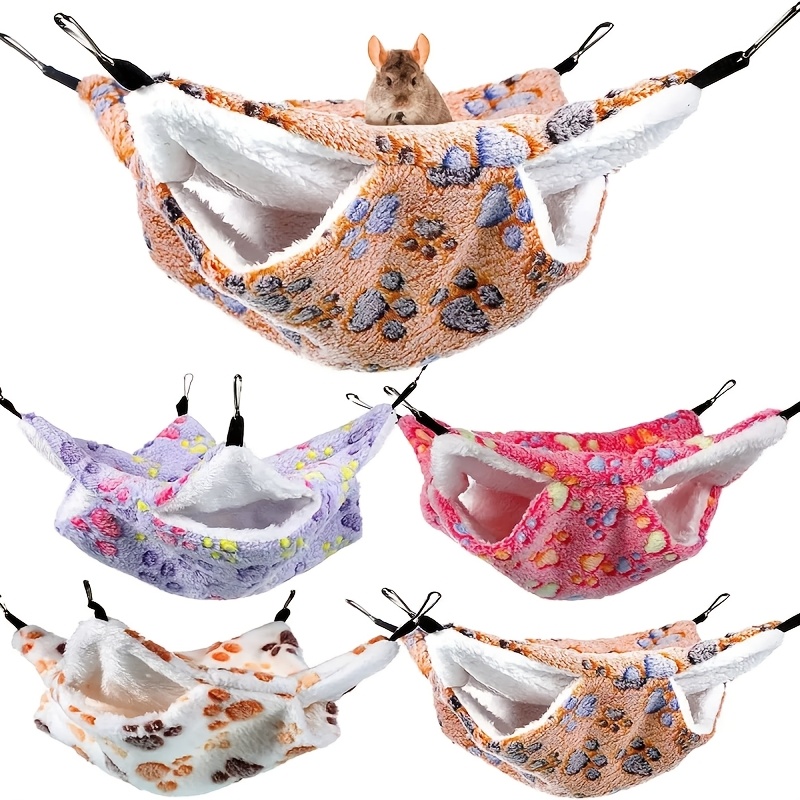 3pcs Multi-Color Double-Layer Small Animal Hammock Set