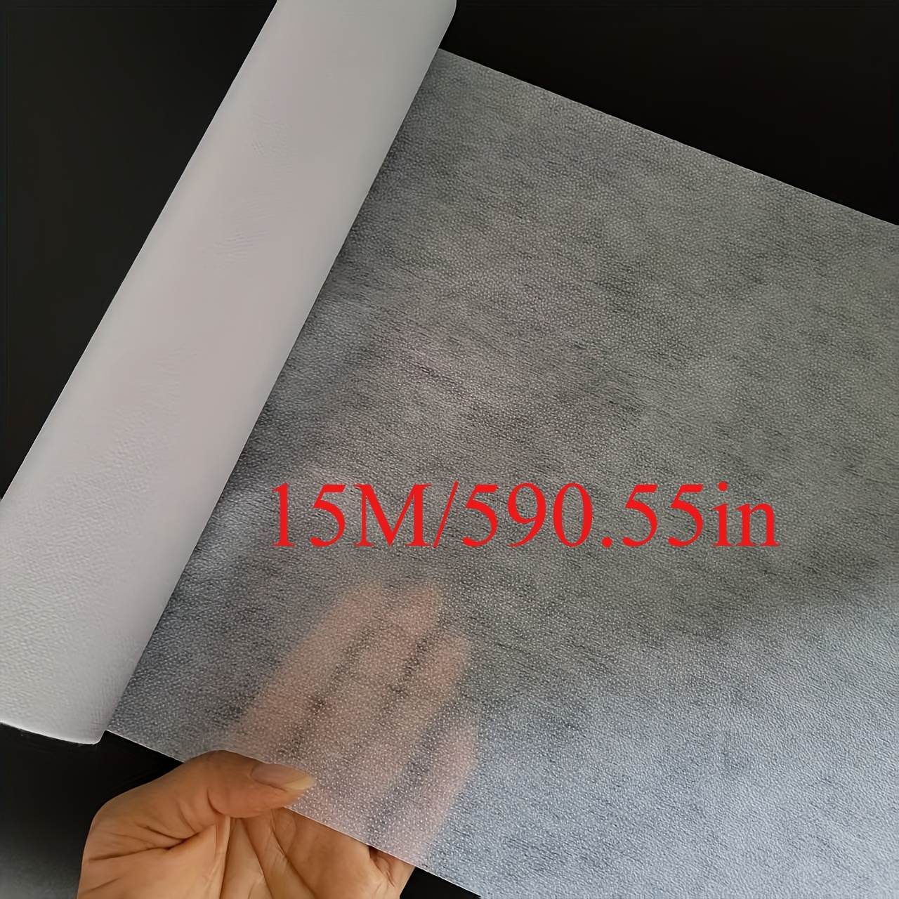 TEMU 15 Meter Lang / 590.55 Voet / Rol Heavy-Duty Witte Smeltlijm, Geschikt voor het Strijken van Polyester Voering voor Naaien en Handwerk, Geschikt