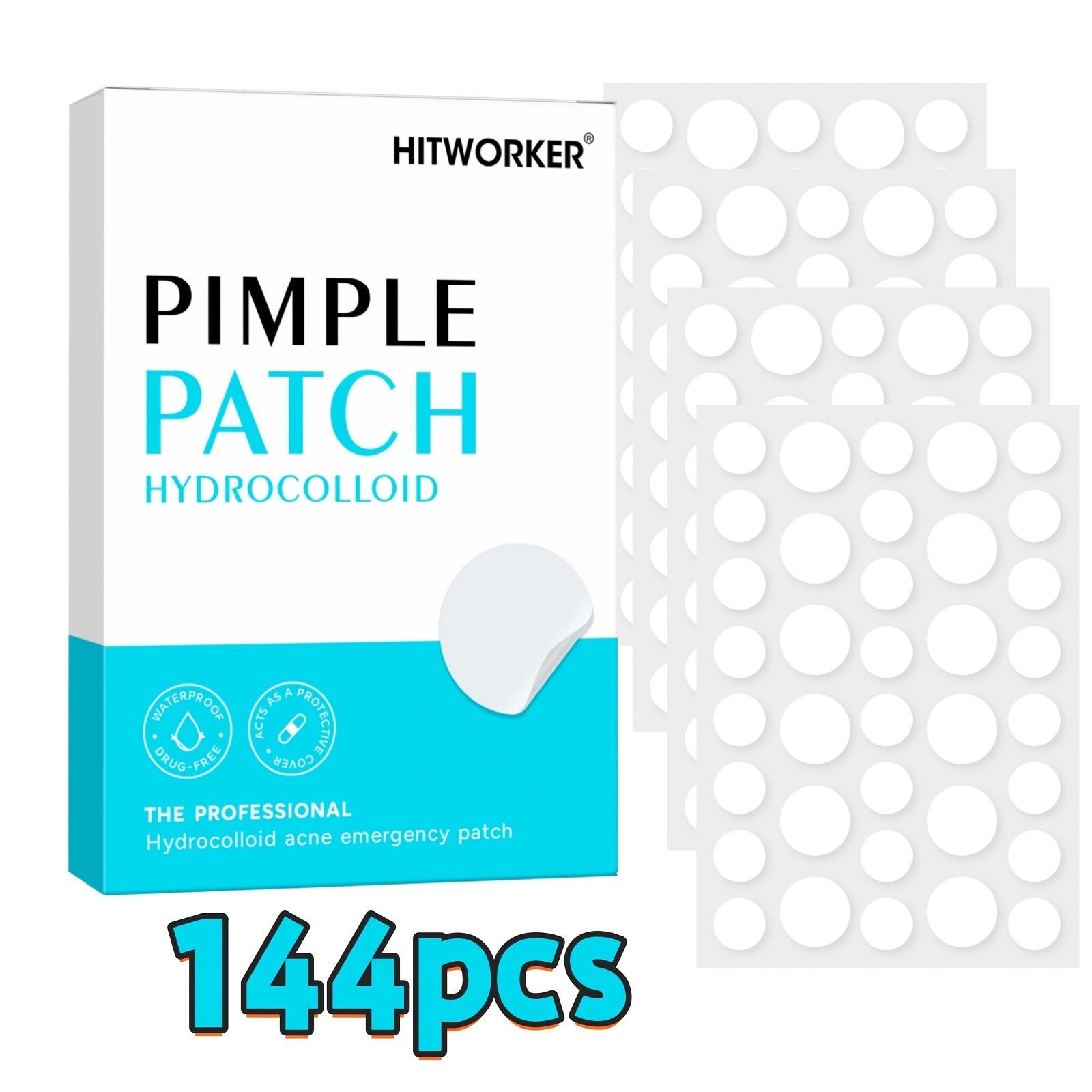 Image of 144/360/720pcs Hydrocolloid With Oil,, Invisible For Face & Skin