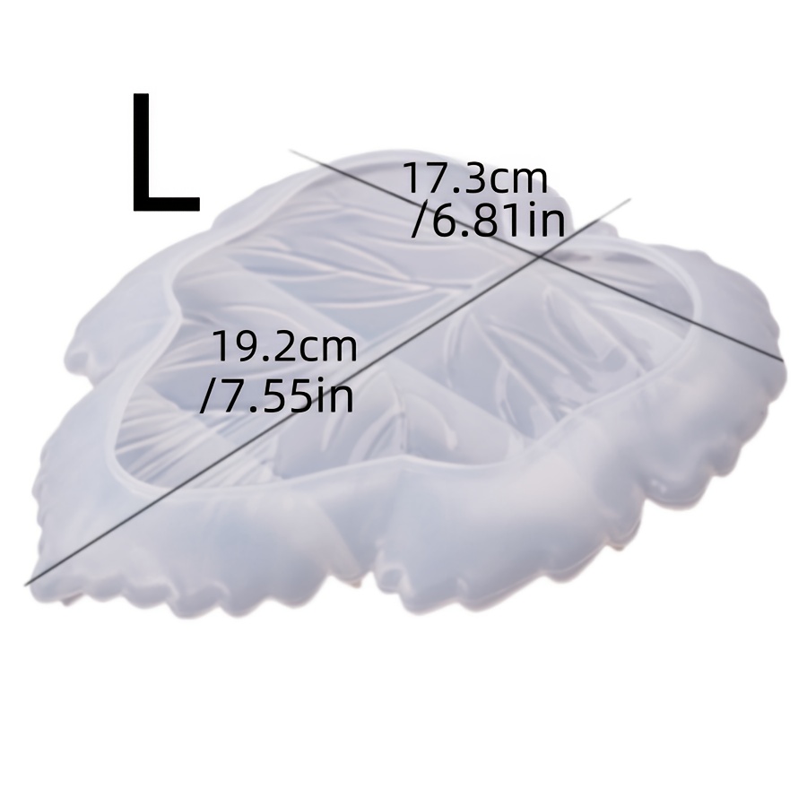 Image of Large Leaf Silicone Mold For Coasters, Trays & Bowls - Epoxy Resin Casting Tool For Diy Home Decor And Crafts, Coaster Making Supplies|aesthetic Decor Crafts| Crafting Tool