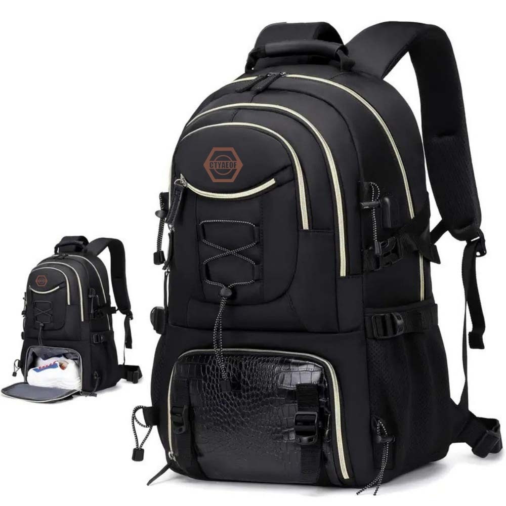 Temu – TEMU Spacious And Lightweight Outdoor Travel Backpack Featuring A Shoe Compartment – Ideal For Hiking, Camping, And Outdoor Gear, Made From Durable,
