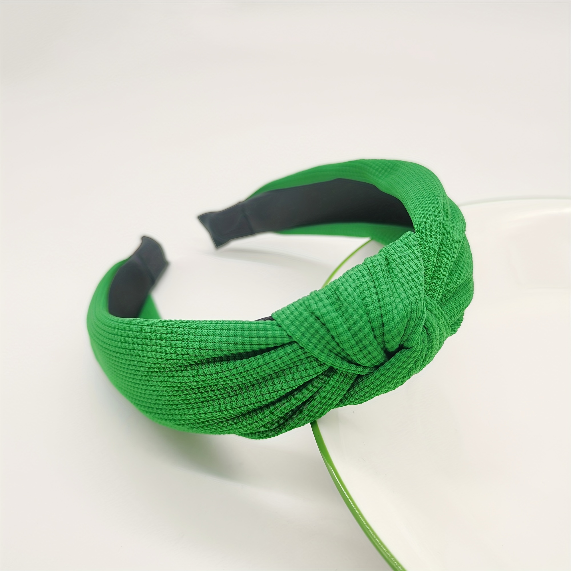 TEMU 1pc Candy Color Waffle Pattern Hoofdband Vintage Spons Hoofdband Schattige Zoete Haar Accessoires Voor Muziekfestival