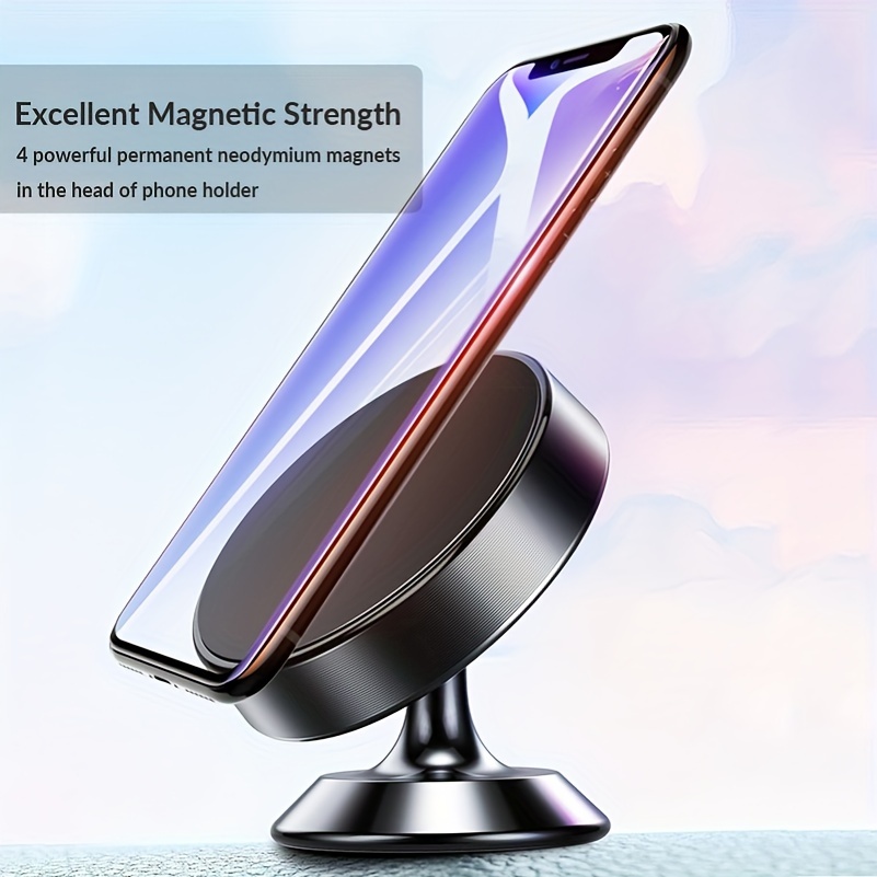 

360- Rotatable Phone Holder - Universal Aluminum Alloy Car Magnets