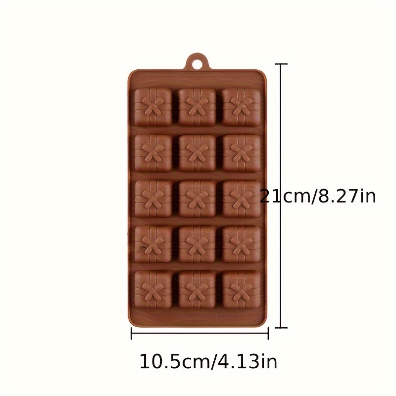 TEMU 1pc Gift Box Chocolate Mold, Ice Mold, Baking Tools, Pudding Mold, Birthday Gift, Cake Mold, Christmas Chocolate Mold, Ice Grid, , Bow Chocolate