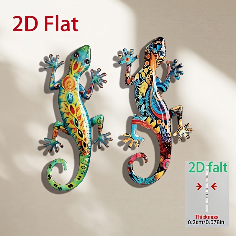 TEMU Decoración de pared 2D, paquete de 2 piezas, y de plástico hechos a - Adecuada para el hogar, patio, porche, jardín - Adornos colgantes de