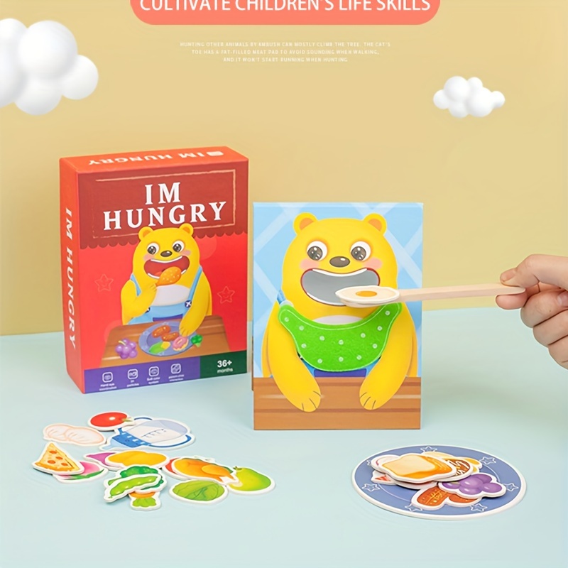 

1pc, Montessori Feeding Game Set, Bear-themed Early Learning Toy, Fine Motor Skill Development For Boys & Girls, Interactive Educational Toy, Perfect For Birthday, Children's Day, Christmas Gifts