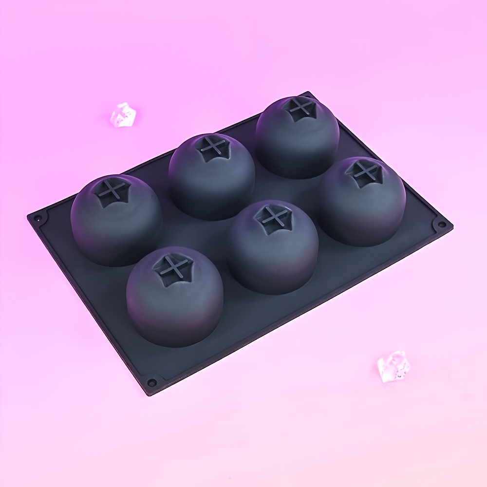 6- Silicone Mold For Blueberry Cake, Food-grade Chocolate Candy Fondant Mold, And Candle Mold