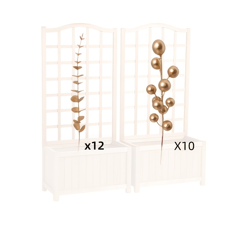 TEMU Light Luxury Golden Artificial Floral 22pcs Set, Wire Stems, Suitable For Living Room Coffee Table, Dining Table, Entryway Cabinet, Bedroom