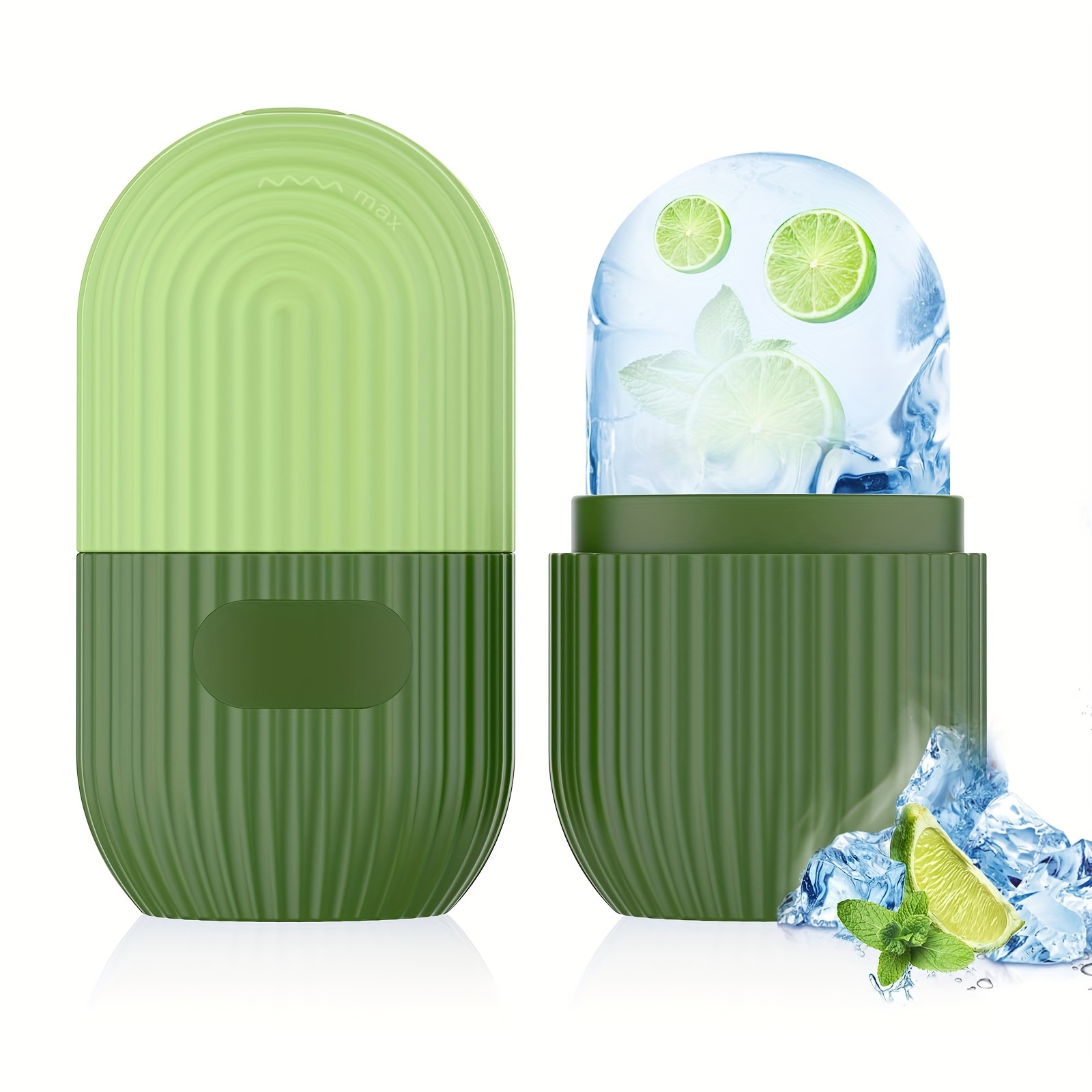 Silicone Ice Facial Roller: No Fragrance, Battery-Free, Suitable for * Skin *