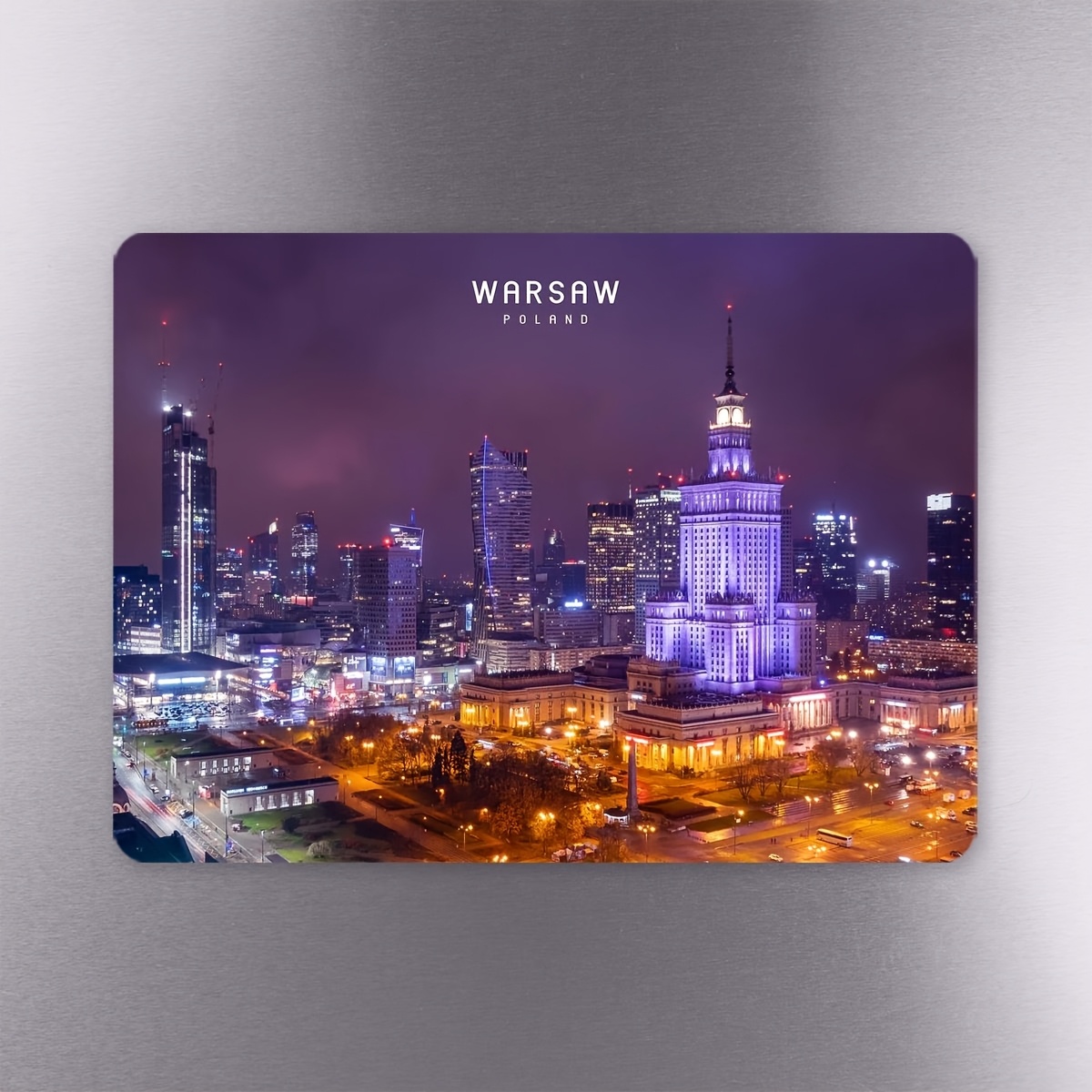 TEMU 1pc -themed Magnet Sticker Suitable For Fridge & Door Decoration, Magnetic Backing With Landmarks Design, Rectangular Holder For Photos/papers,