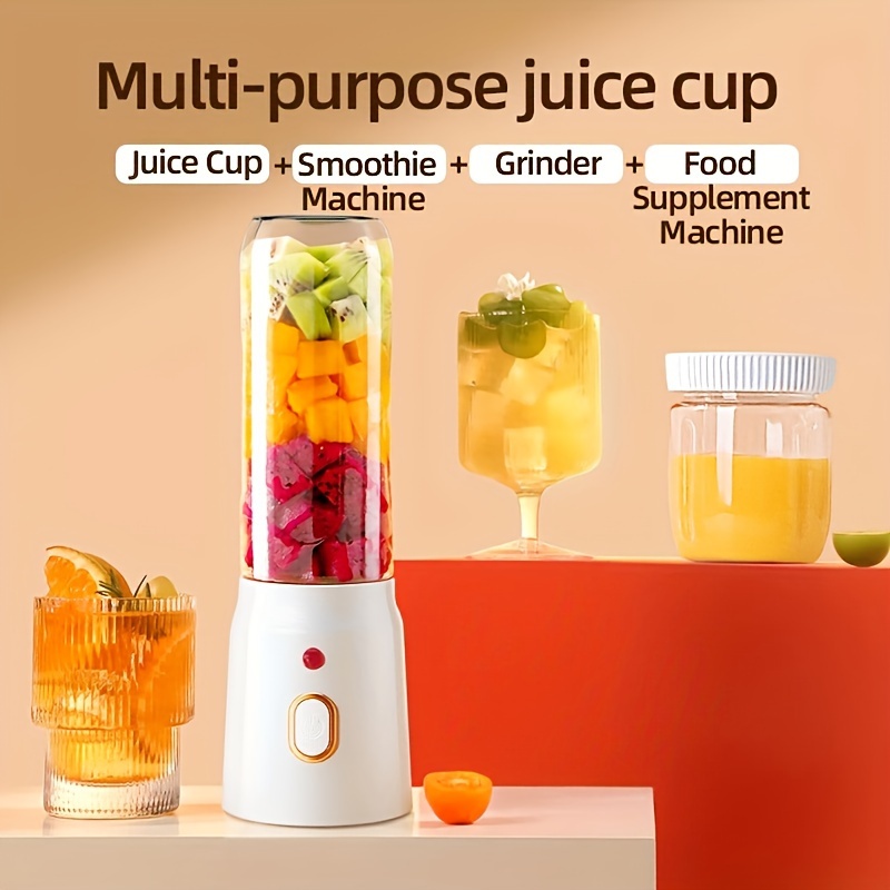 portable electric juicer cup set with dual cups usb rechargeable lithium battery powered multi functional for home dorm travel outdoor use details 10