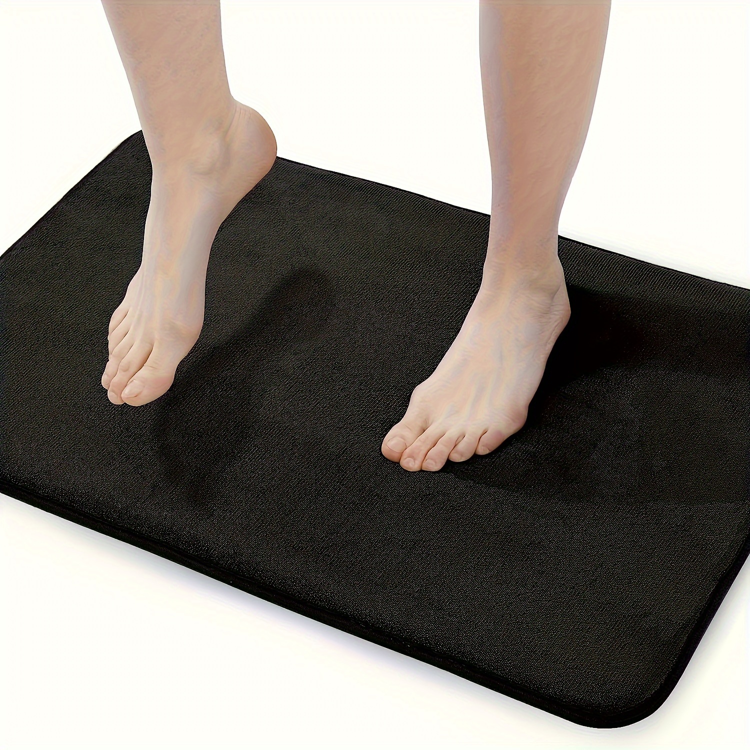 TEMU 1pc Memory Foam Bath Rugs Outdoor Vintage Absorbent Non Slip Cushioned Rug Long Strip Floor Mat Standing Mats Living Room Bedroom Kitchen Sink