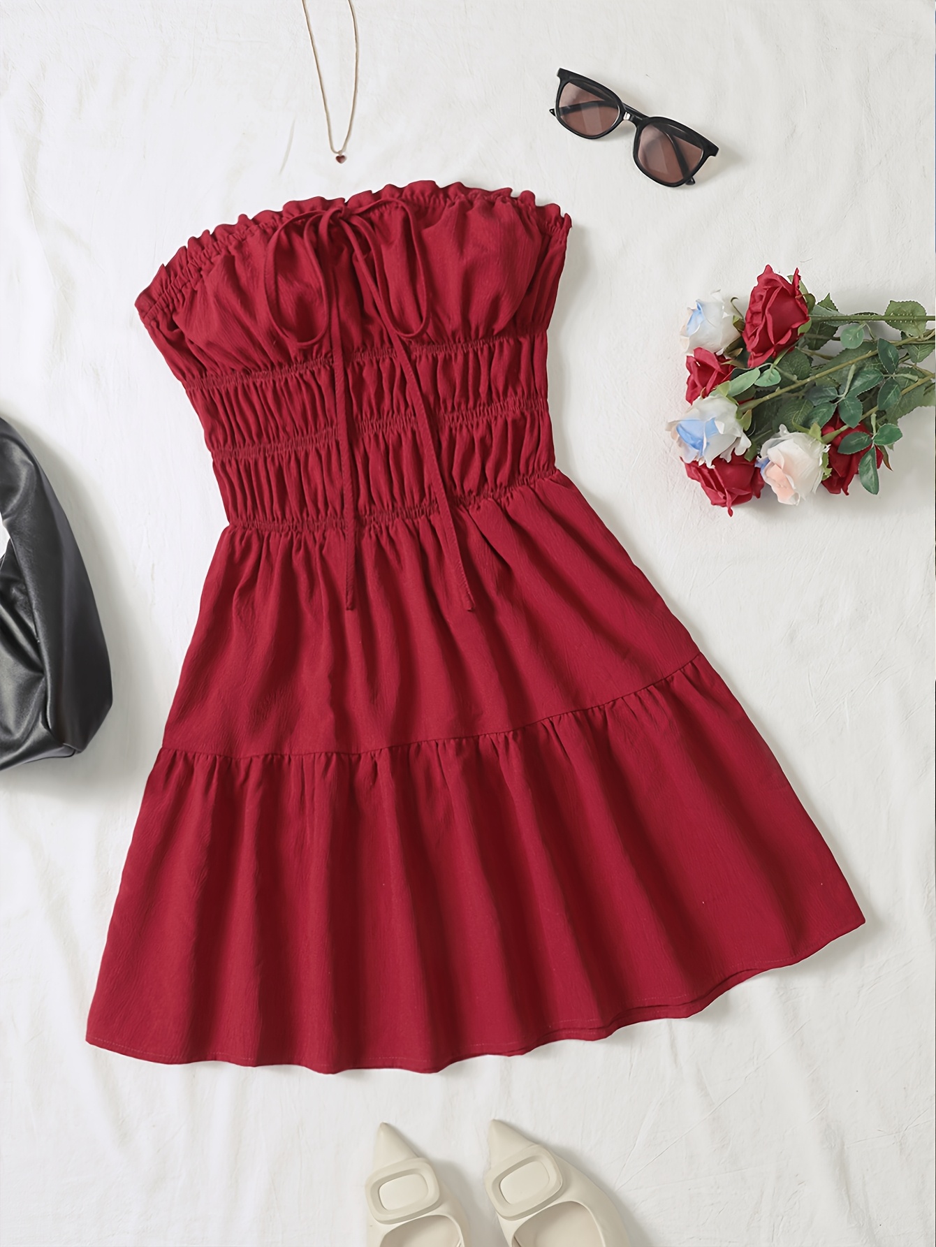 beach bandeau dress | Temu Bahrain