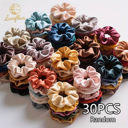 30 pcs large capacity random color small hair tie set multi womens korean style hair ties hair accessories elastic hair bands hair accessory combo set suitable for