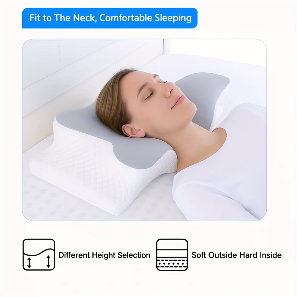 Super Cooling Adjustable Neck Pillow Ergonomic Contour