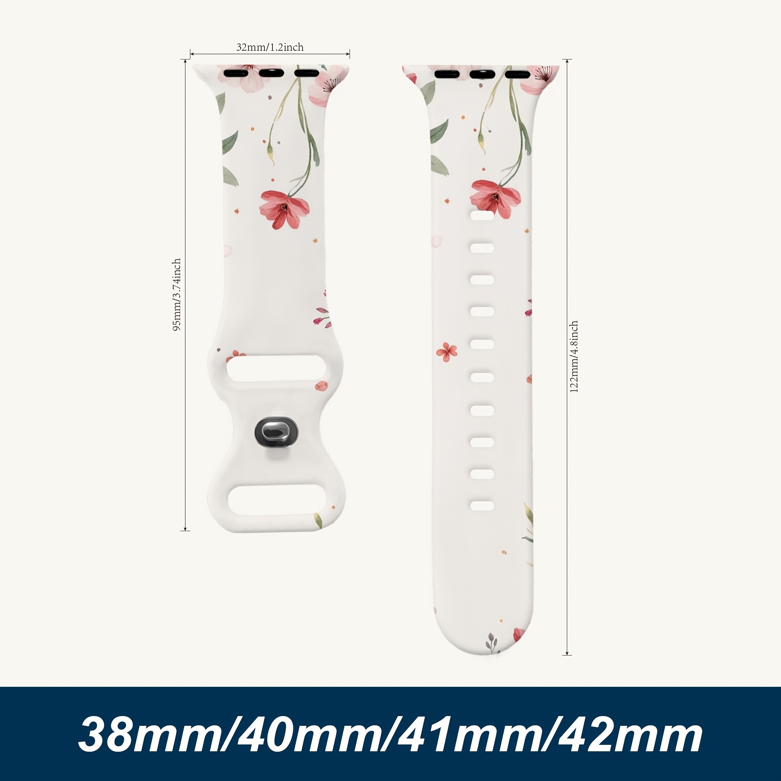 E-shop für Ultra1/2/3 Kompatibel mit Apple Watch Series für Series1/2/3 4/5/6/7/SE Modischer Druck Bequeme Passform Flexibles Material Verstellbare