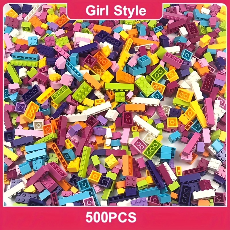 

500pcs Diy Building Blocks Toys, Small Size Assembly Models, Educational Building Blocks For Creative Architecture, Early Education Toys, Diy Small Particle Insert Building Blocks, Birthday Gift