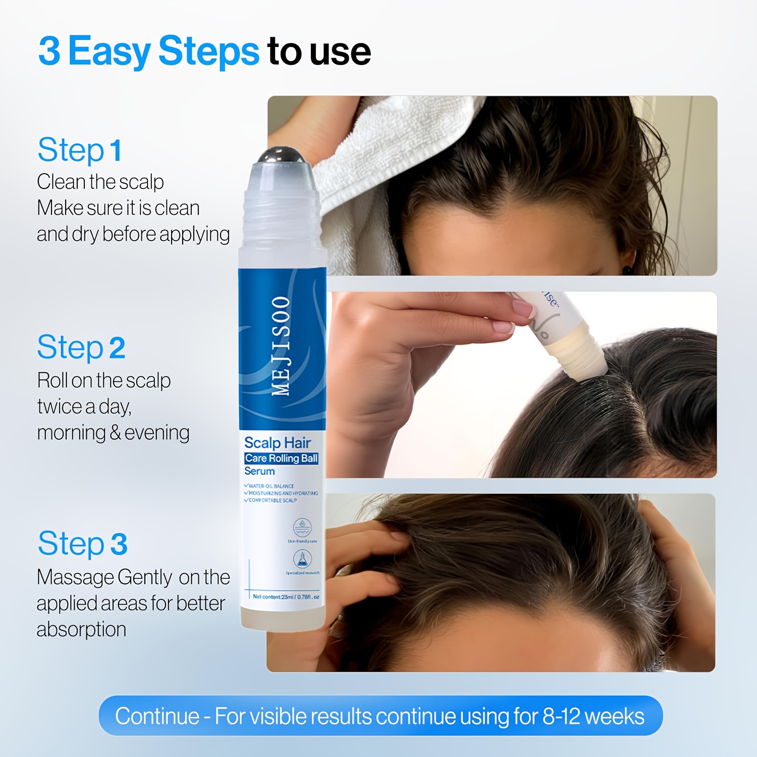 Hair Rollerball Essential Oil 23Ml