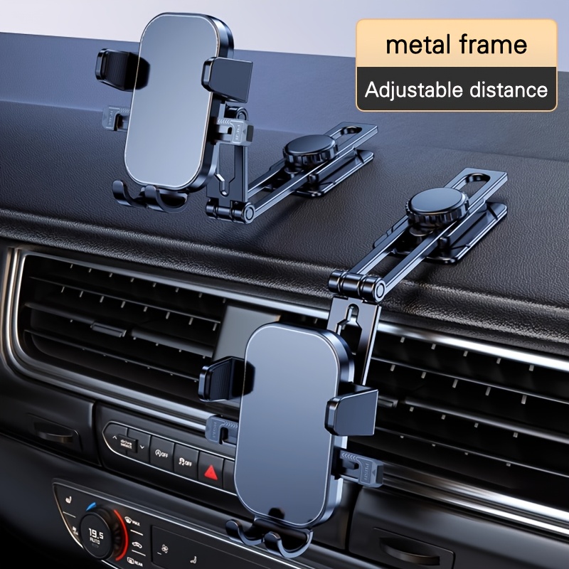 Image of Car Phone Holder. Aluminum Alloy+abs. Instrument Panel Phone Holder. . Rotatable
