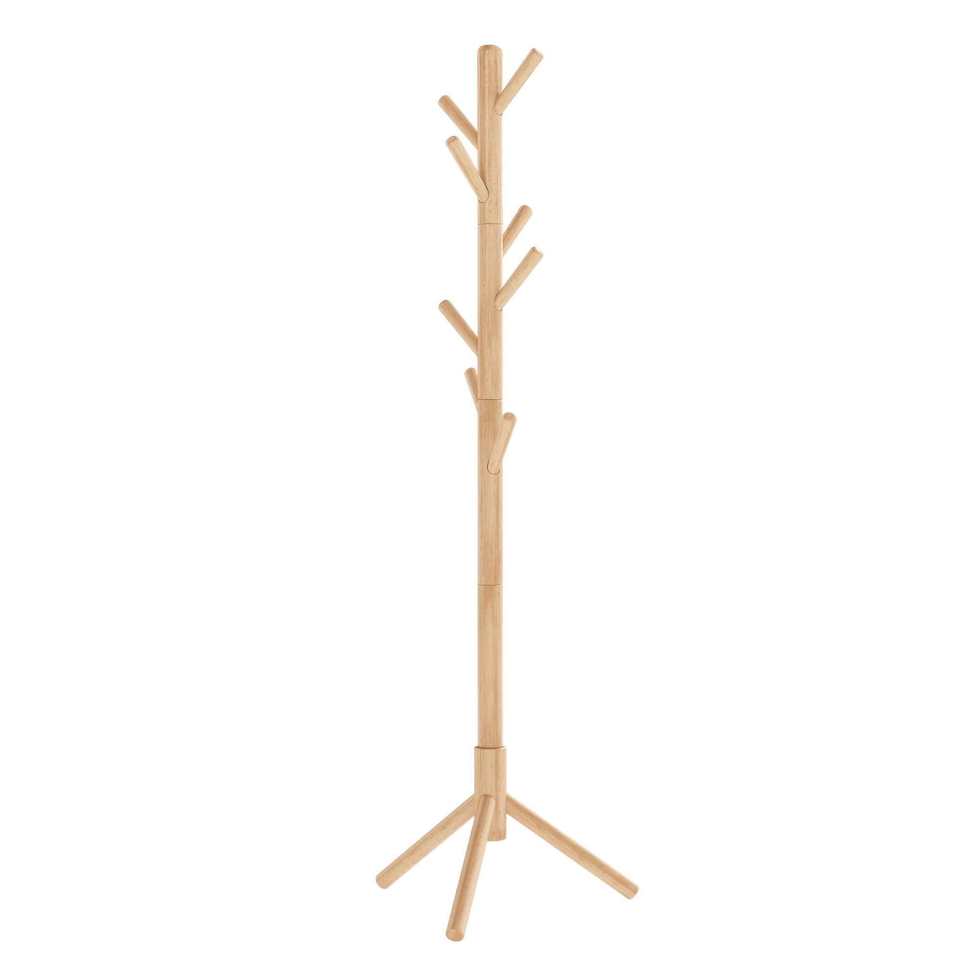 TEMU Perchero de pie , perchero de madera , perchero con forma de árbol con 8 ganchos, 3 opciones , para ropa, sombreros, bolsos, para , dormitorio,