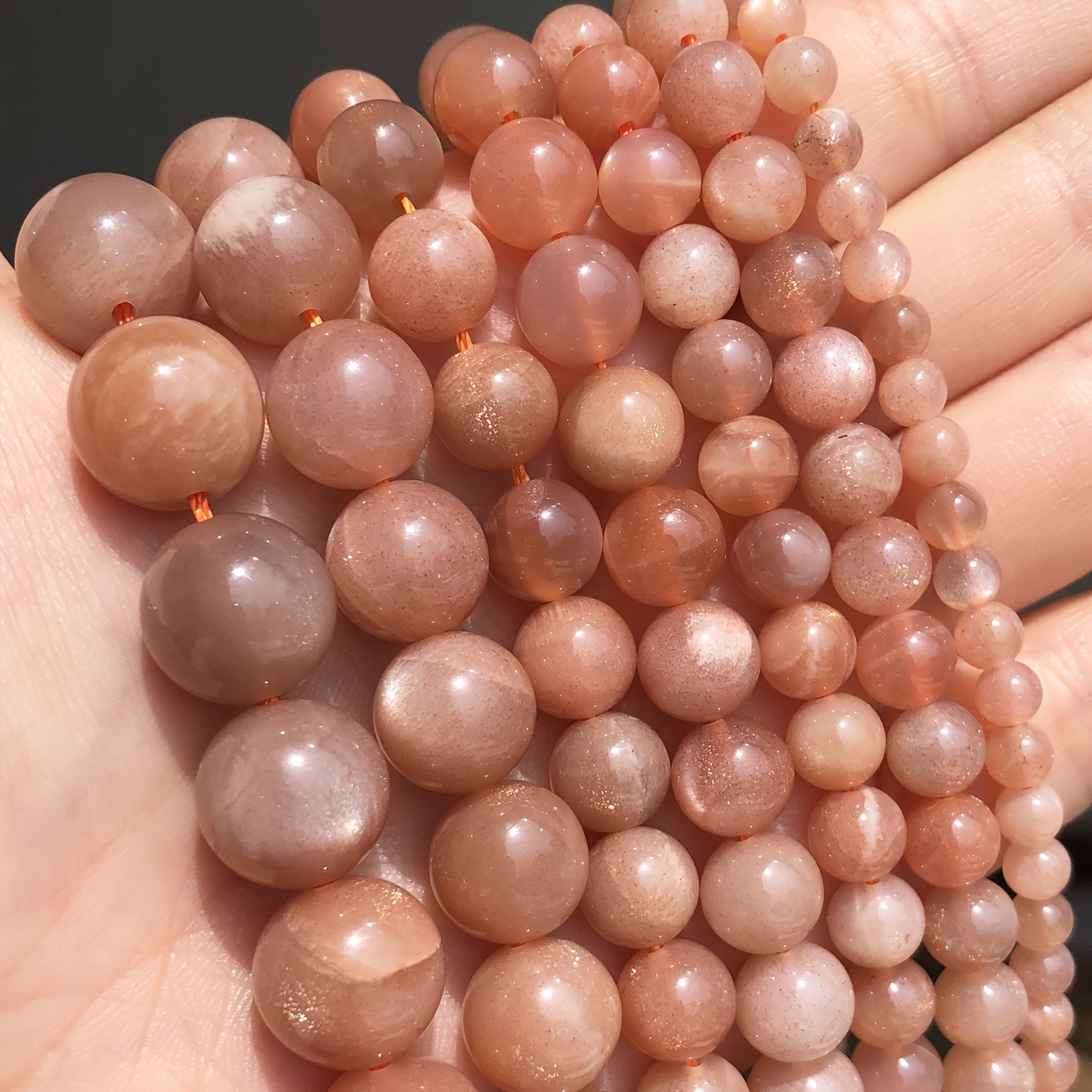 

6/8/10mm 7.5'' AAA Pierre de Soleil Naturelle de Haute Qualité Magnifiques Perles d'Espacement Lâches pour la Fabrication de Bijoux DIY Bracelets Élégants Boucles d'Oreilles pour Hommes Femmes Cadeaux