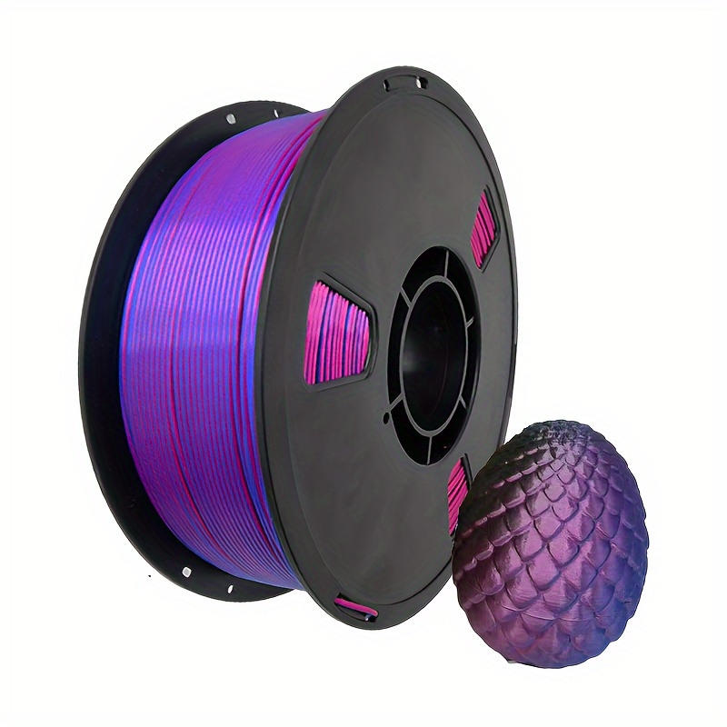 

2.2 (1000 Grams) Of Dual-color Pla Filament For 3d Printing, Featuring Blue And Red Co-, With A Diameter Of 1.75 +/- Mm.