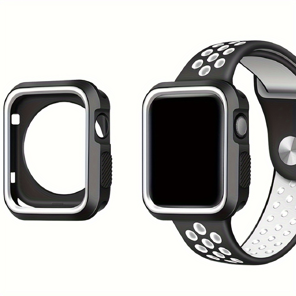 Per Apple Watch Series 5 Cinturino per orologio magnetico in silicone  bicolore con fibbia inversa da