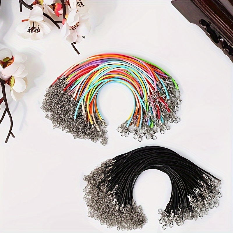 

20 Pcs Mixed Color Wax Rope Bracelet Diy Jewelry Accessories - Artisan Crafts & Sewing Supplies - Diy Beads & Jewelry Parts - Wax Rope Chains - Material: Nylon