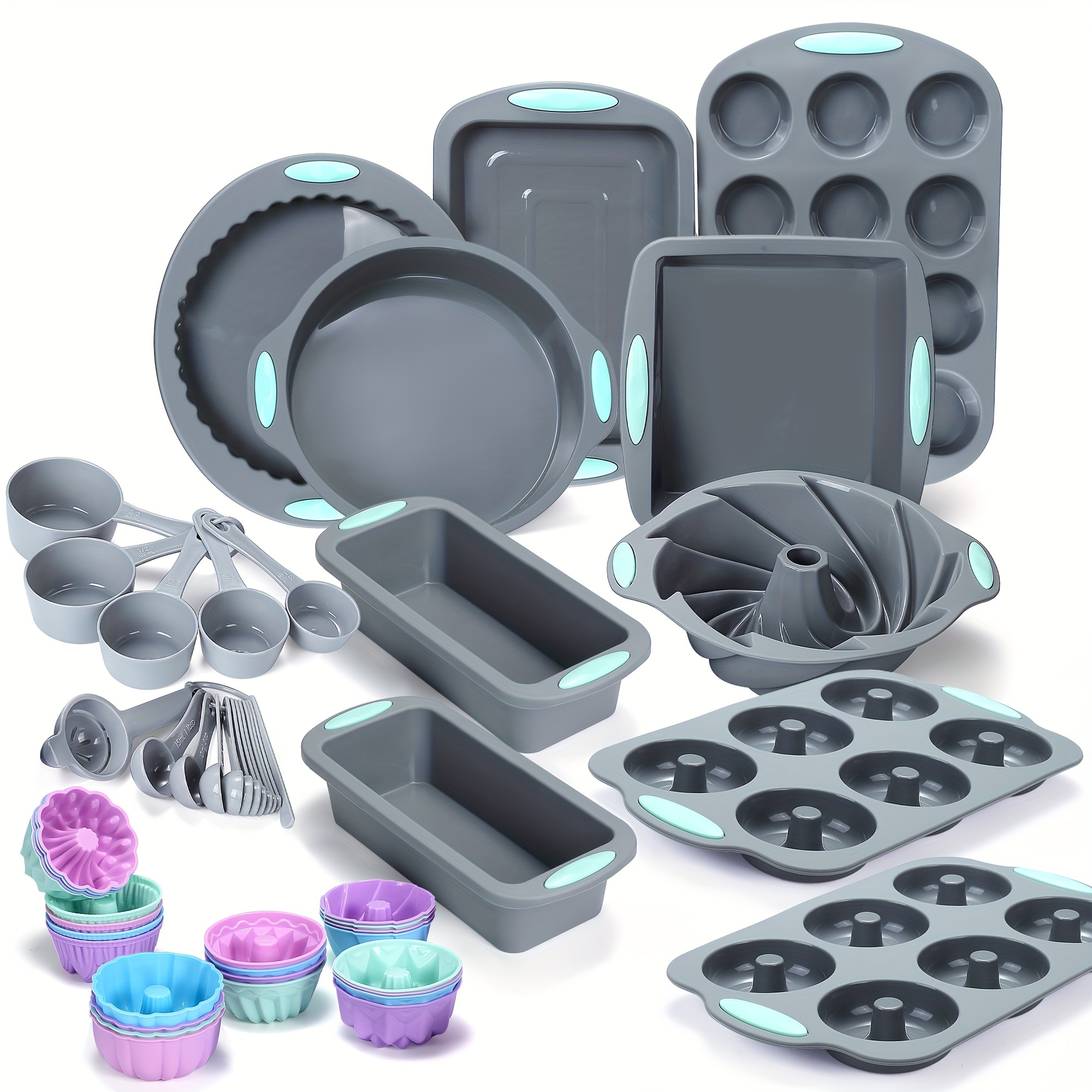 

50pcs/45pcs Set, Pans, Molds Pan, Cookies Sheet, Pan, Pan And Loaf Pan 24 , 17pcs Measuring And Set