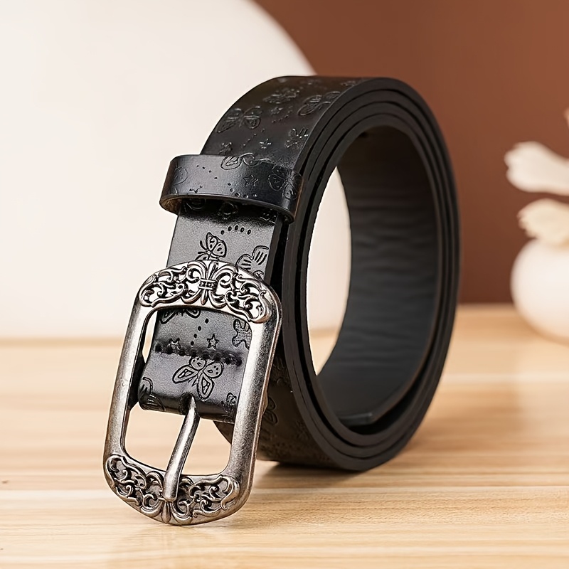 Image of Women's Vintage Wide Belt, New Summer Fashion Korean Style Trendy Versatile Belt For Jeans, Decorative Pants Belt For Women