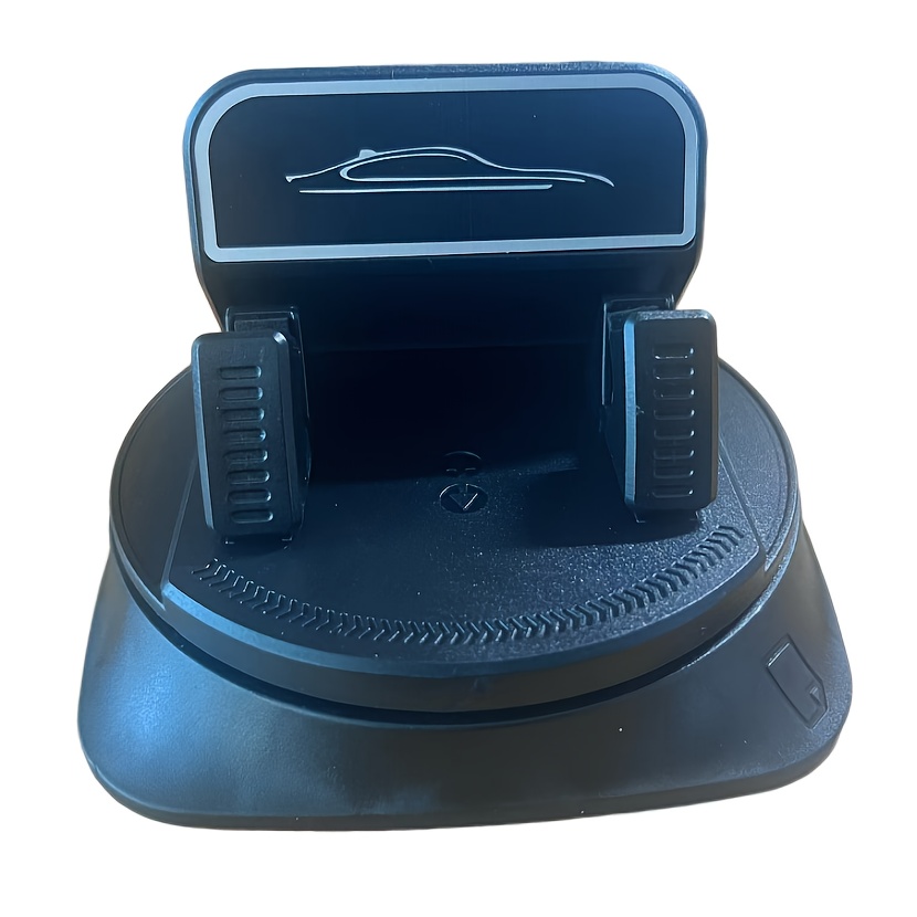 TEMU 360&deg; Rotatable Car Phone Holder, Made Of Abs Material With Anti-slip Pad. Suitable For Dashboard Use In Cars, Offices, And Homes. Patterns May